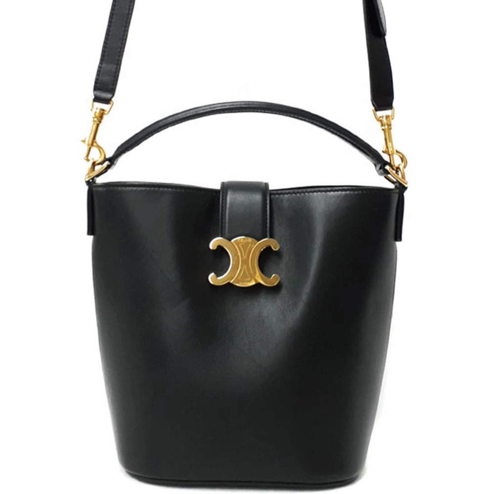 Celine Bucket Louise bag smooth calfskin Leather Black - Picture 1 of 9
